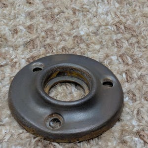 1  11/16" Antique Stamped Brass Rosette Escutcheon For Door Knob