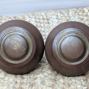2 1/4&quot; Antique Decorative Stamped Steel Door Knob Set
