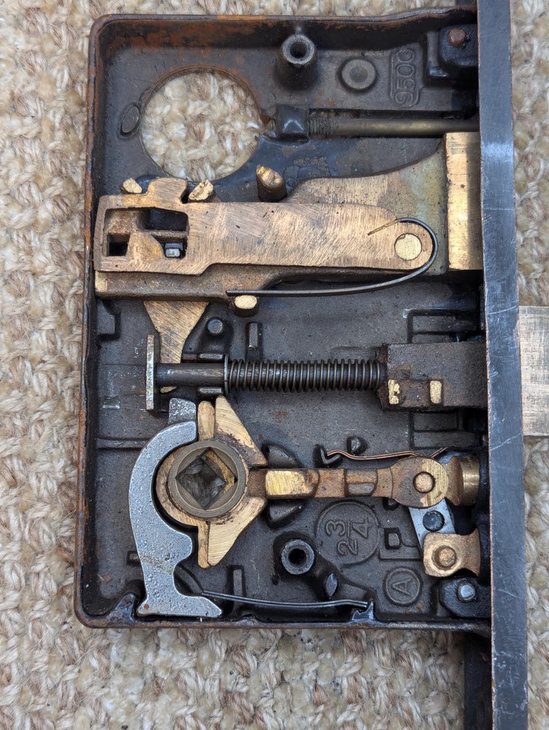 Antique Penn Exterior Mortise Lock Door Hardware #9500 - Etsy