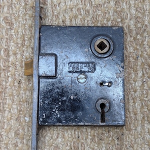 Antique Norwalk Interior Mortise Lock Door Hardware #414 1/2