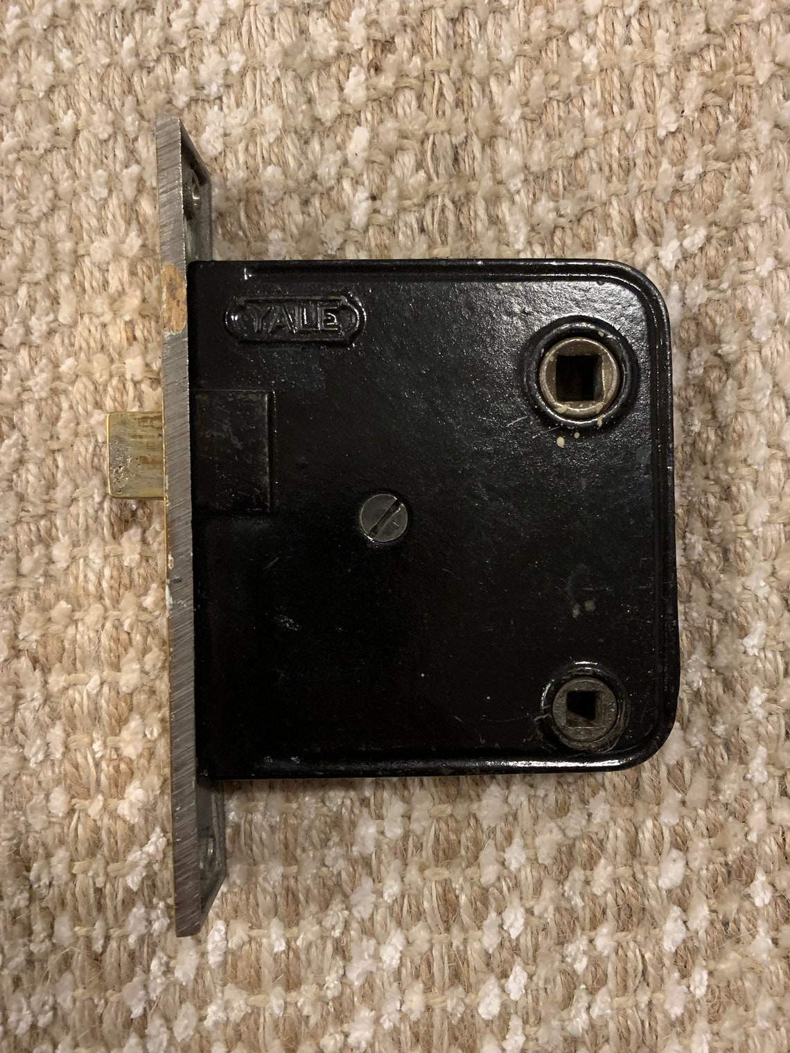 Antique Yale interior mortise lock door hardware. Etsy
