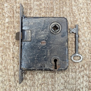 Antique Interior Mortise Lock Door Hardware #6 With Key