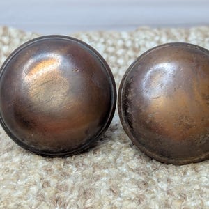 2&quot; Antique Decorative Stamped Steel Door Knob Set
