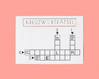 Kreuzwortratsel Etsy