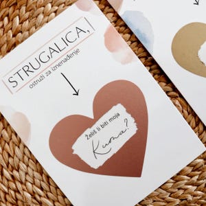 Pitati Kumu - Kuma - Želiš li biti moja Kuma? - Kumstvo za vjenčanje, krštenje, krizmu - Karta + Kuverta | Kroatische Karte