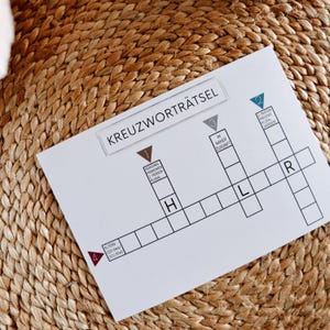 Ihr werdet bald Urgroßeltern , Kreuzworträtsel , Schwangerschaft verkünden , Wir bekommen ein Baby , Urgroßeltern