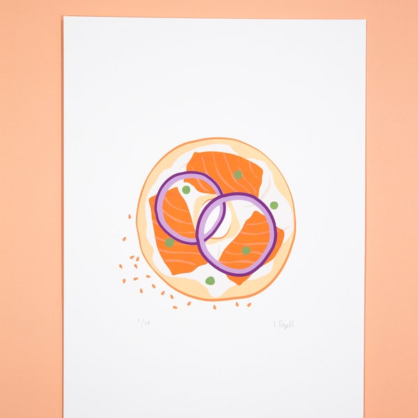 Bagel Art Etsy