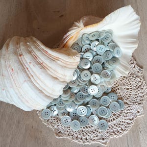 Bouton De Mercerie Ancien - Couleur Bleu, Lot De 1 à 10 Pièces, Occasion