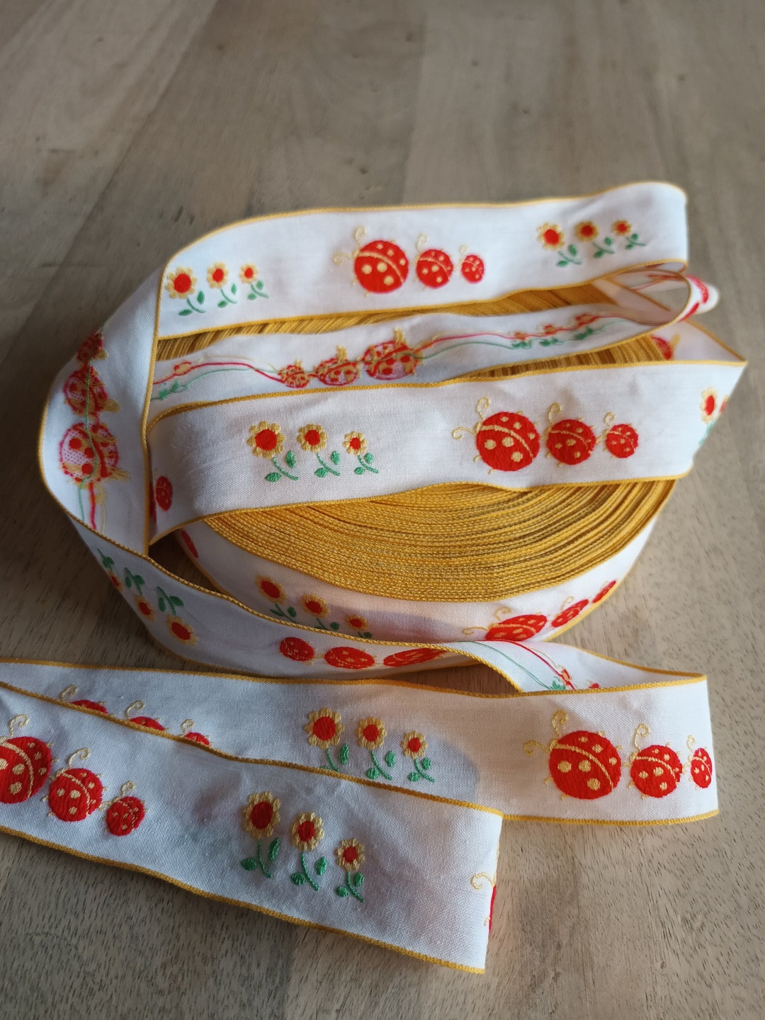 Very Pretty Fully Embroidered Ribbon - Etsy
