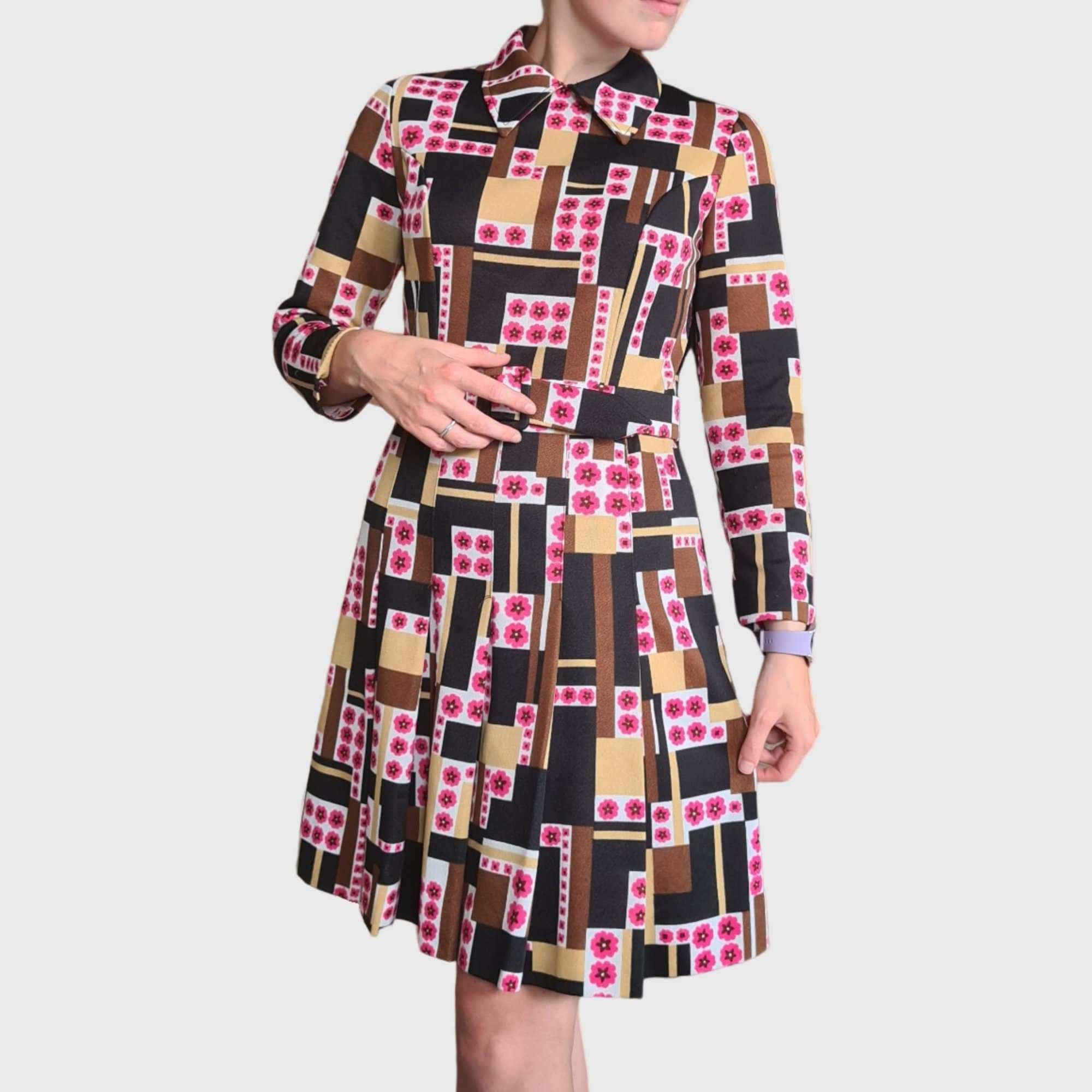 Vintage Dress From the 70s Made in France Paris - Etsy Vintage Dress From the 70s Made in France Paris - Etsy