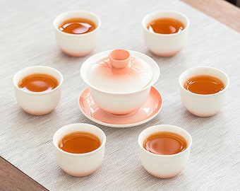 Entzückende Keramik Kungfu Tee Set Gaiwan Teetassen