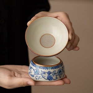デルフト　ティーストレーナー　オランダ Dutch tea strainer - Etsy 日本