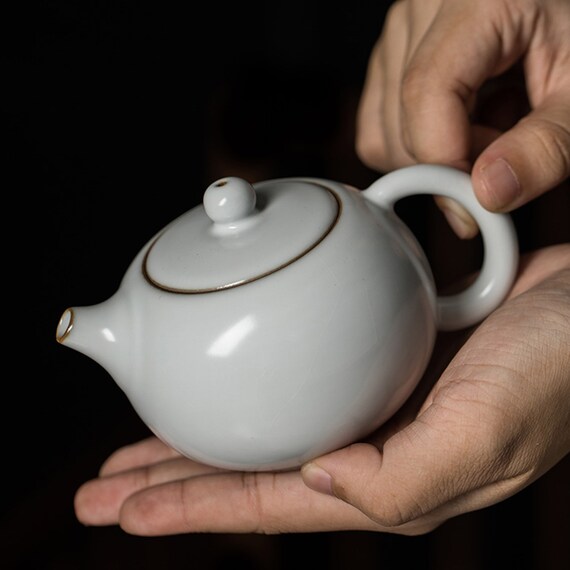 Delightful Ceramics Ru Kiln ひび割れ釉ティーポット：カンフー茶道 