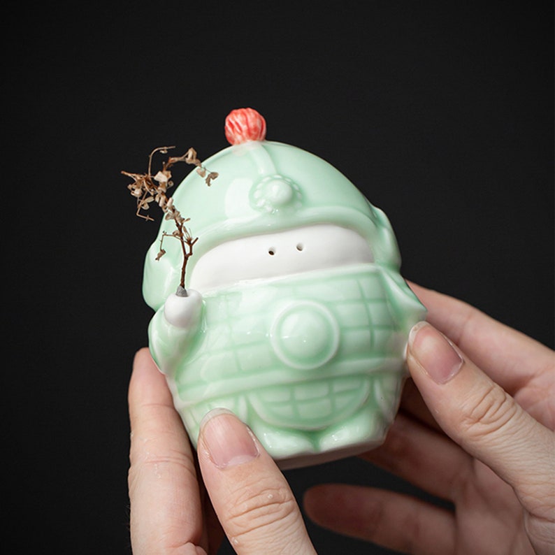 Delightful Ceramics Small Cute Tea Pet Incense Inserted Etsy