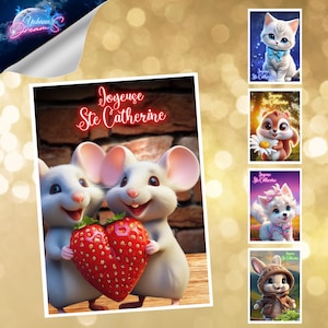 Carte d'anniversaire, carte d'amitié, carte de fêtes, carte de remerciement, idée-cadeaux