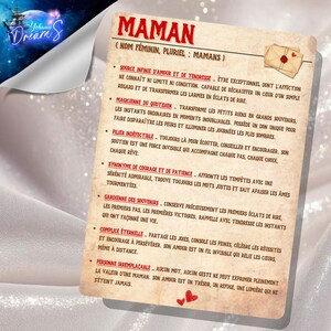 "Mama" Definition Karten, Muttertag, Geburtstagskarte, Geschenkideen