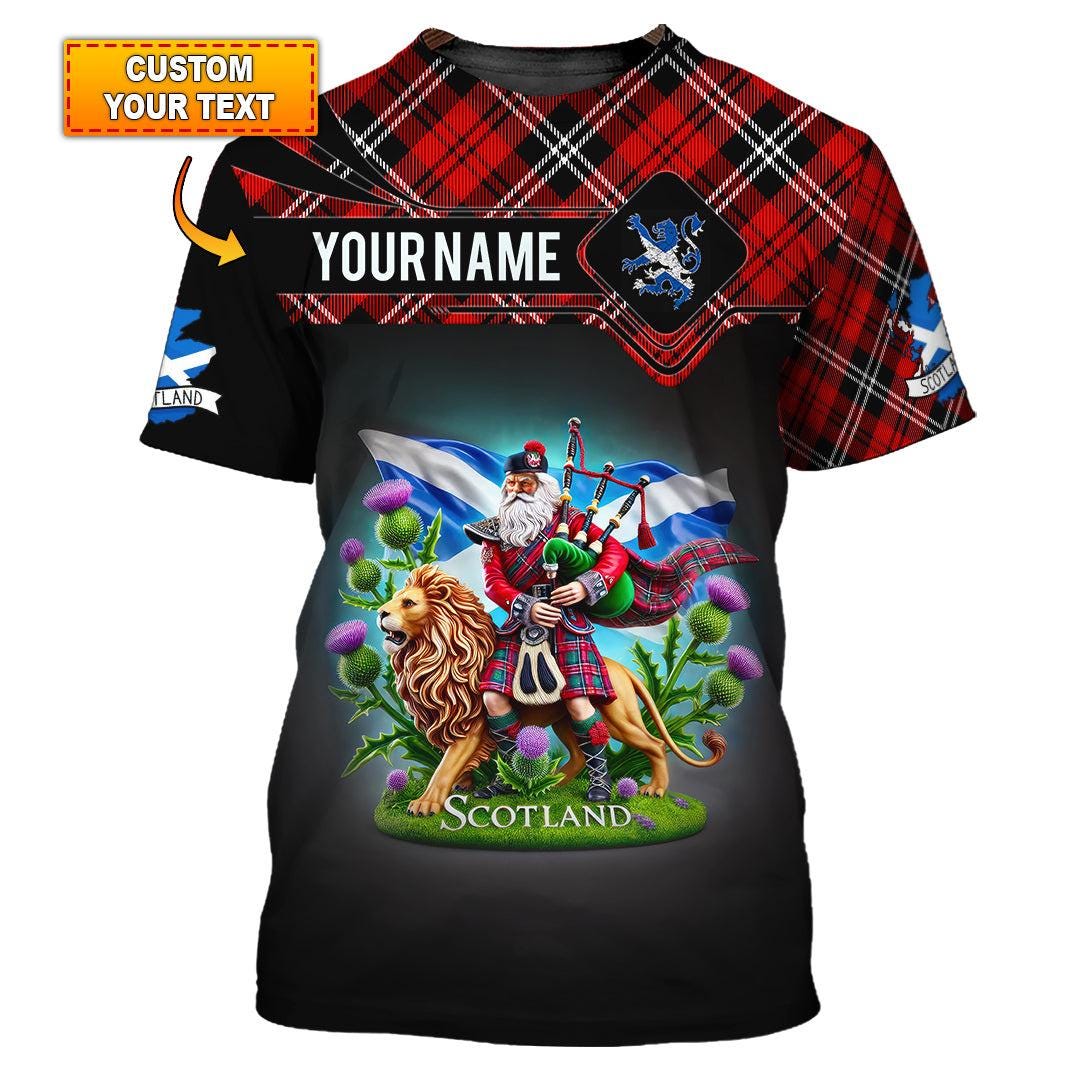 Personalized Scotland 3D Shirt, Hoodie, and Sweater - Custom Name ...