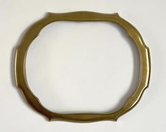 Mid-Century Gold Tone Frame, Vintage Cast Metal Wall  Frame