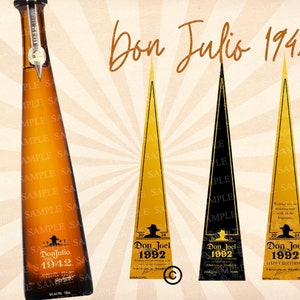 Custom Tequila Label, Label for birthday tequila, Personalized tequila gift, Blanco tequila label, 1942 tequila label, custom tequila gift