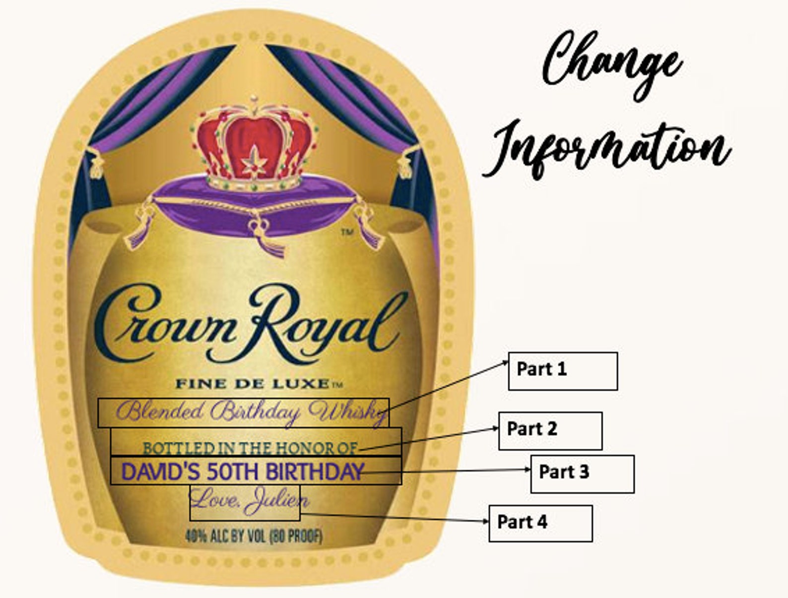 Crown Royal Label Template Free