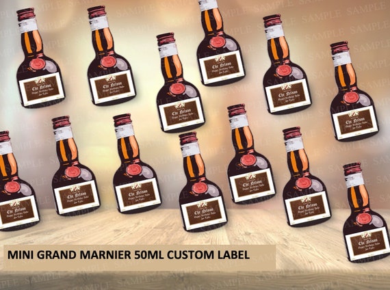 Mini Grand Marnier Custom Bottle Label Grand Marnier Birthday - Etsy