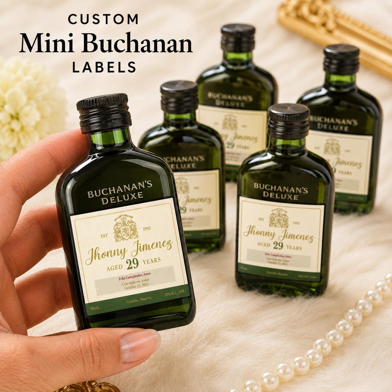 Mini Buchanan Bottles - Etsy