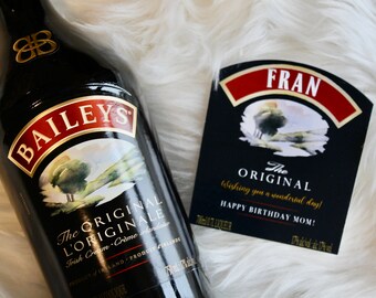 Personalized Baileys Labels Custom Bailey's Liquor - Etsy ...
