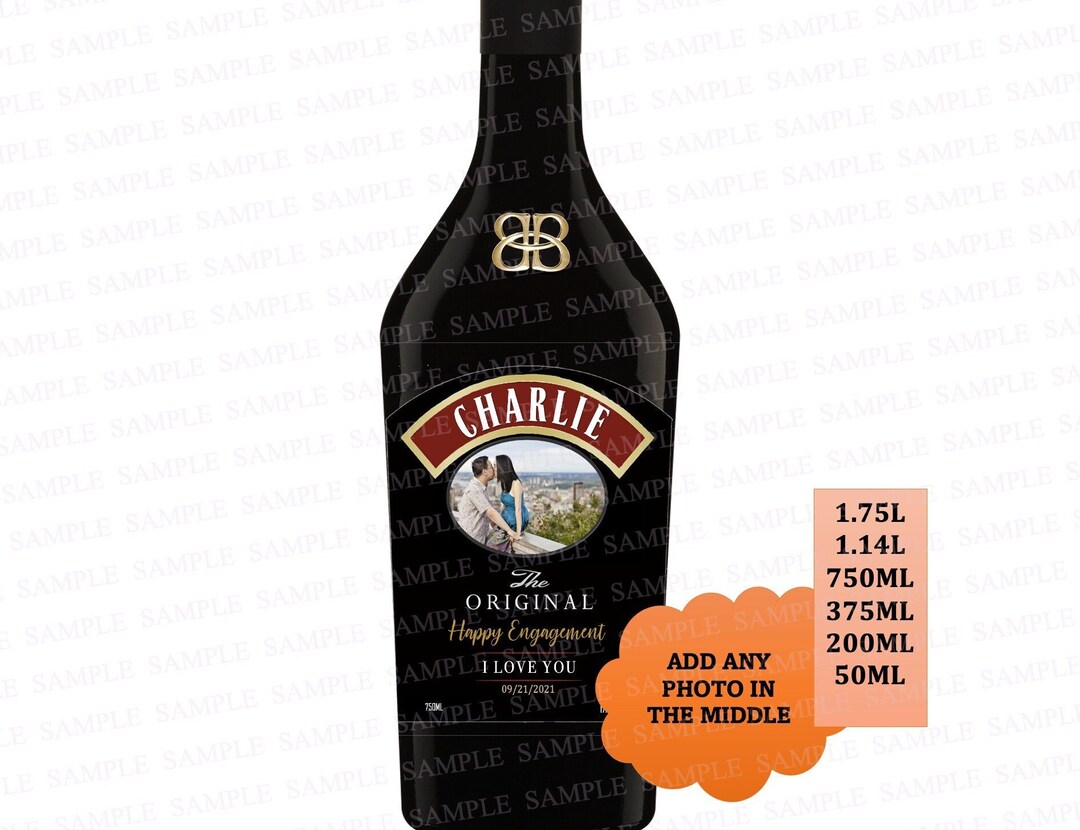Personalized Bailey’s Labels With Photo, Custom Bailey's Liquor Label ...