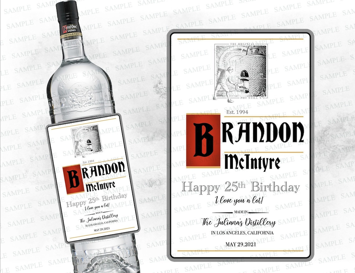 Ketel One Etiqueta de Vodka Ketel One Vodka Etiqueta Etsy