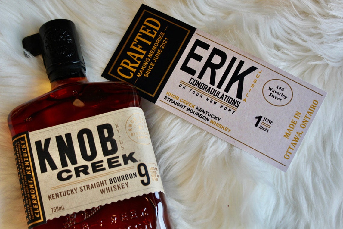 Knob creek custom label