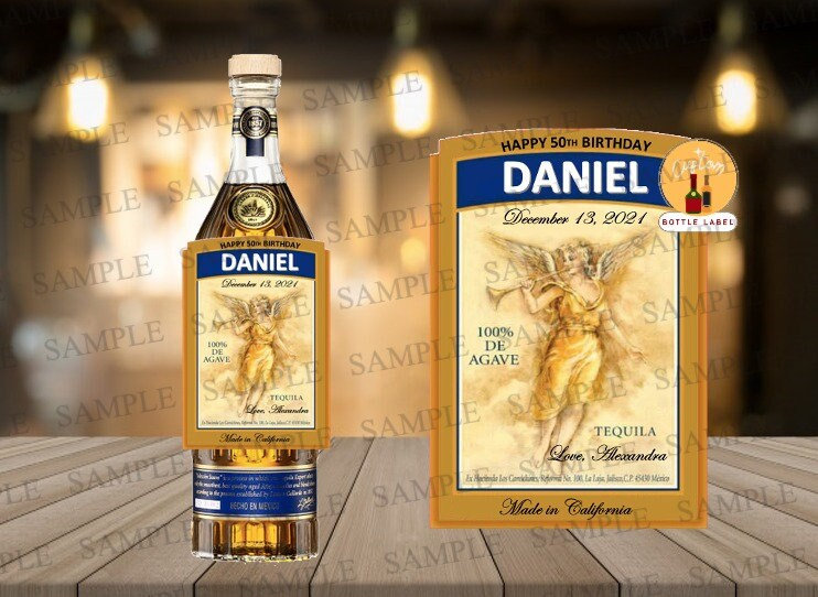 Gran Centenario Tequila Custom Label Personalized Centenario Etsy