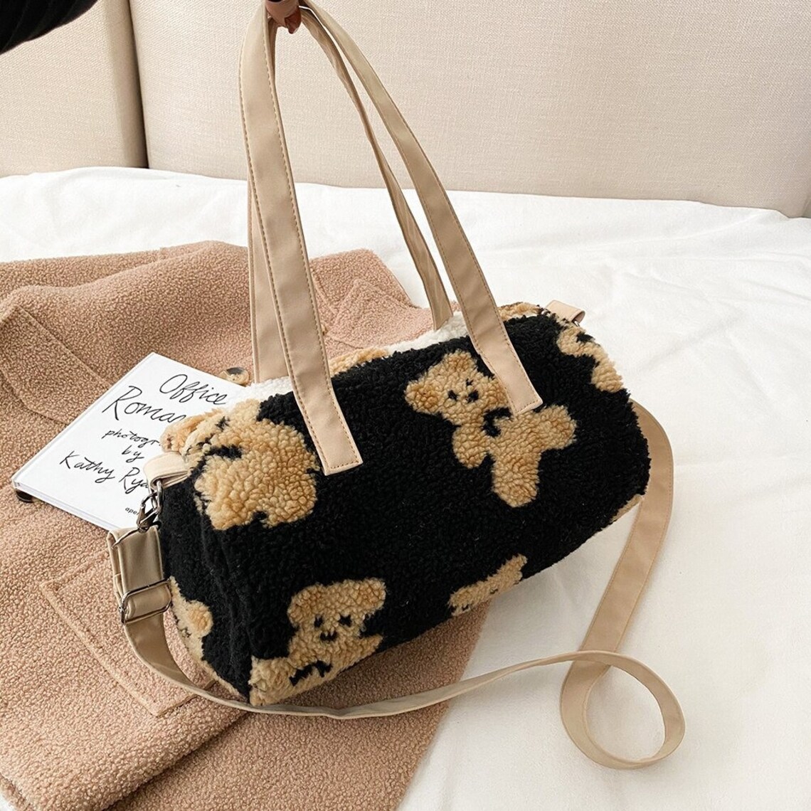 Fluffy Bag bolsas 2021 New Winter Soft Plush Shoulder Bags Etsy