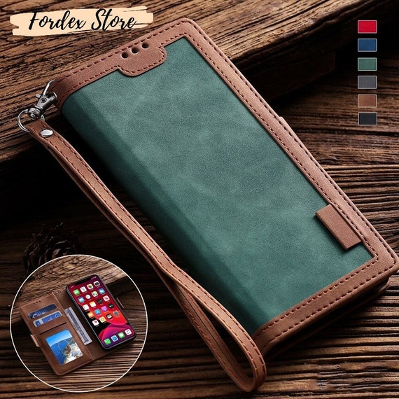 Leather Flip Wallet Case For Iphone 13 12 Mini 11 Pro Xs Max Etsy Australia