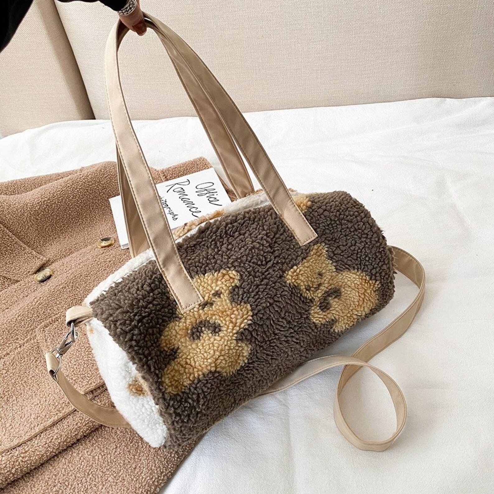 Fluffy Bag bolsas 2021 New Winter Soft Plush Shoulder Bags Etsy