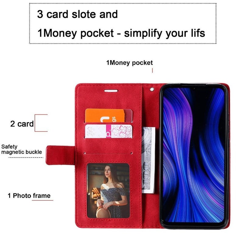 Leather Flip Samsung Phone Case A50 A70 A40 A30 A20E A10 A51 A71 A81 A91 Case For Samsung S9 S8 Plus S7 Edge S10E S20 Ultra Wallet Cover
