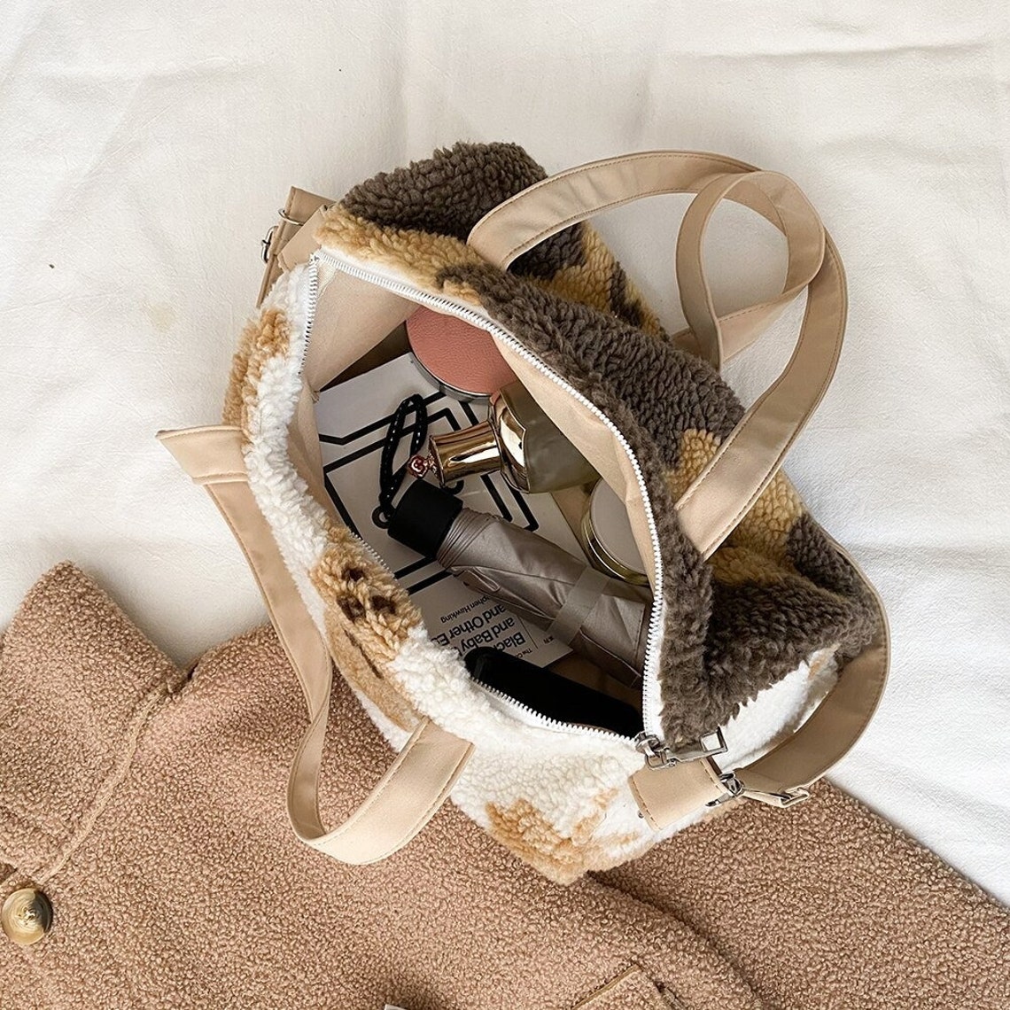 Fluffy Bag bolsas 2021 New Winter Soft Plush Shoulder Bags Etsy