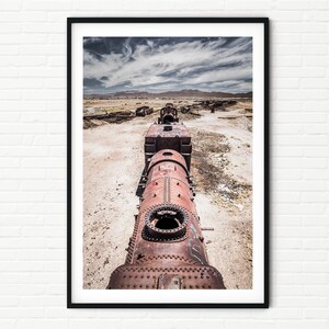 Bolivia Photo Framed Travel Print | South America Wall Art | Uyuni Salt Flats Train Cemetery Unframed Photography Gift for Traveller A4 A3