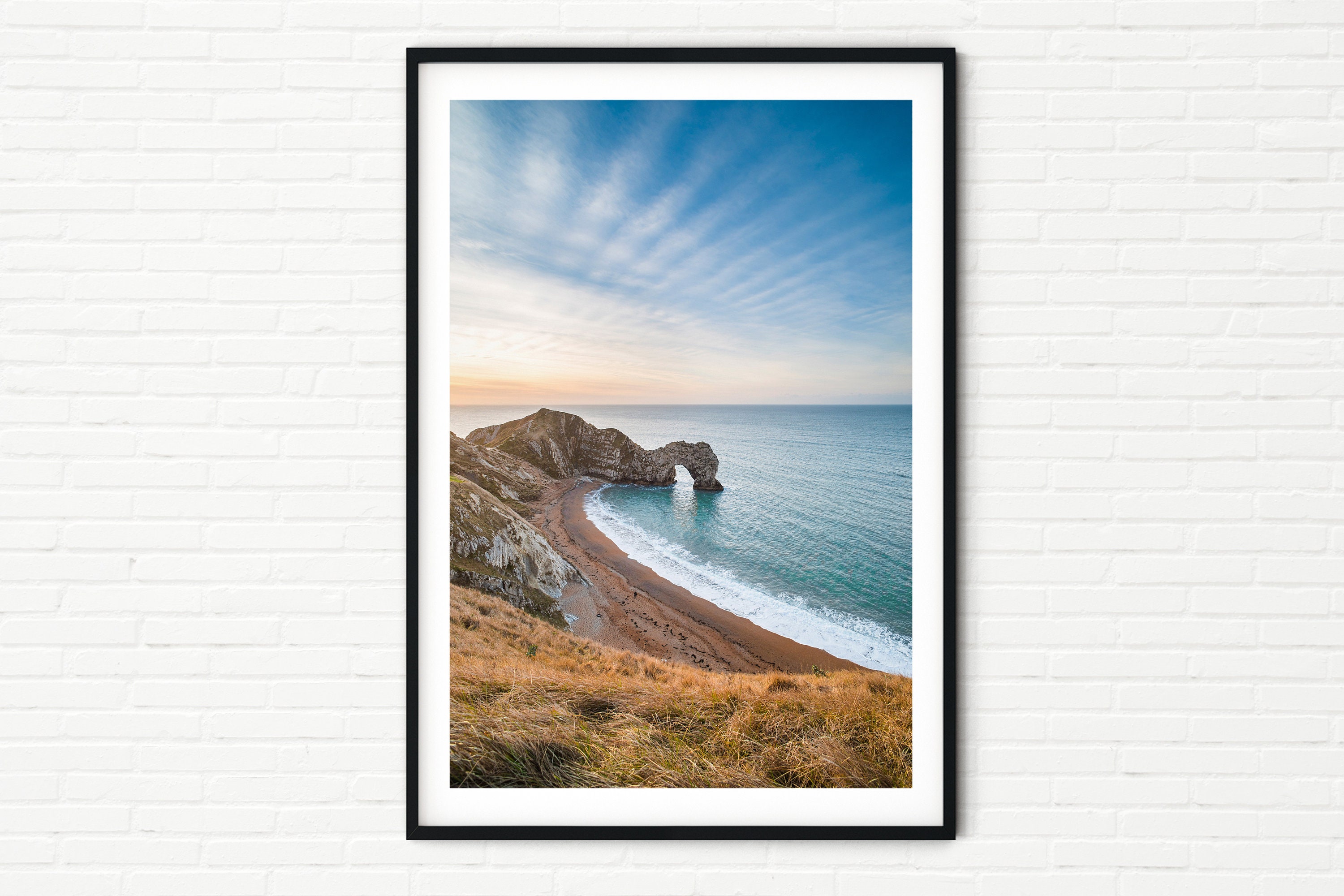 Durdle Door Landscape Photography Print | Dorset Seascape Photo | Lulworth Cove Prints | Ocean & Sea on Jurassic Coast | Coastal Wall Art UK