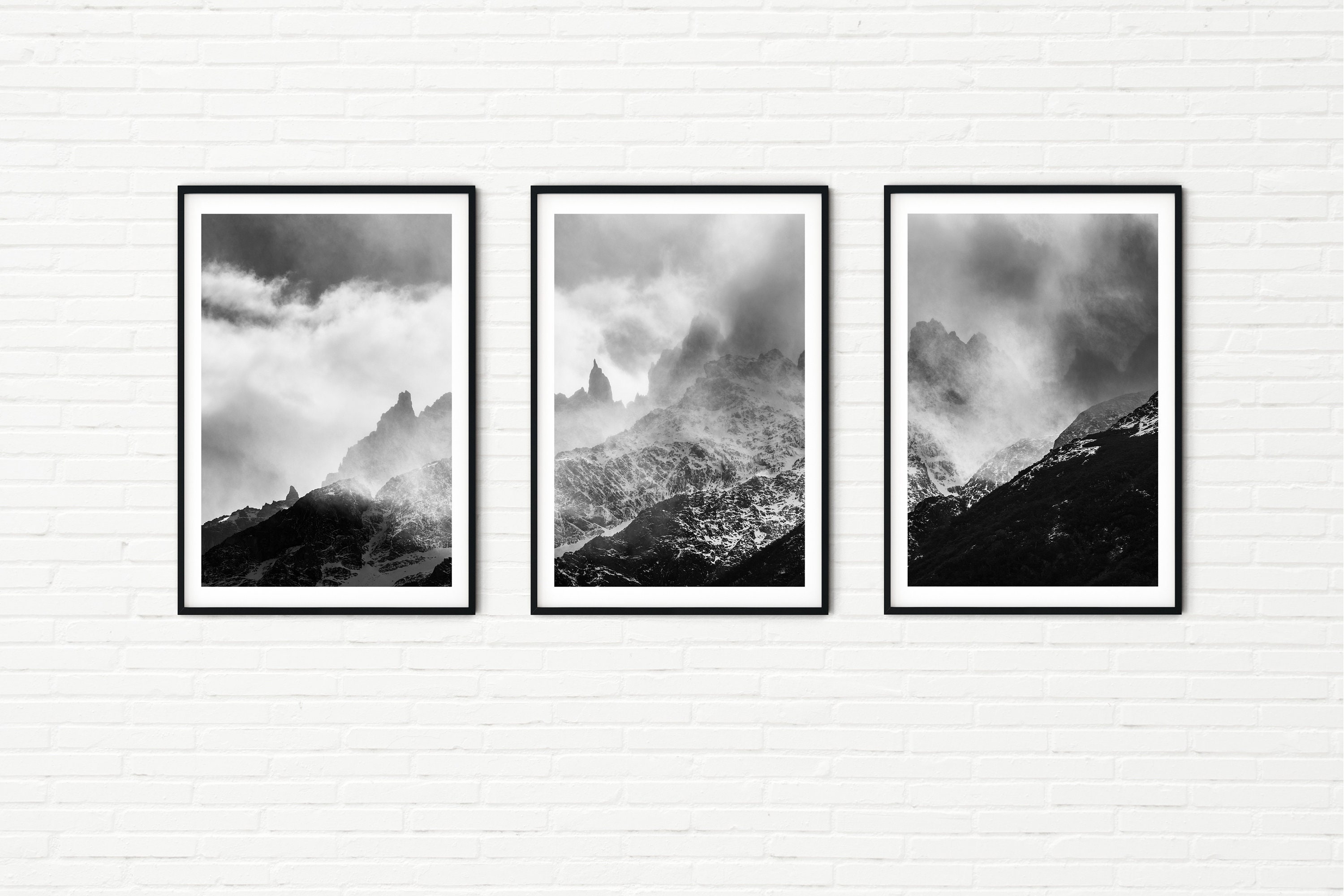 black and white nature artwork
