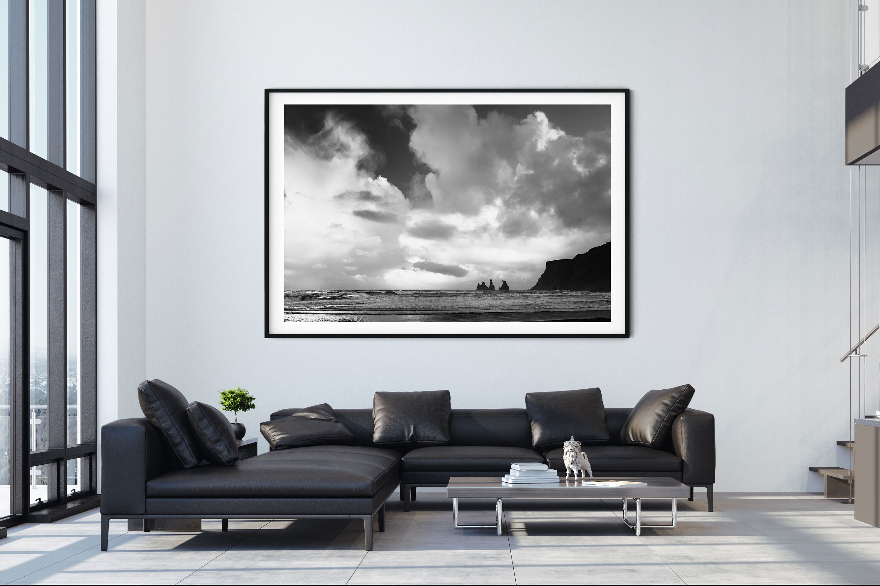 Black and White Iceland Print | Landscape Photography Photo Prints