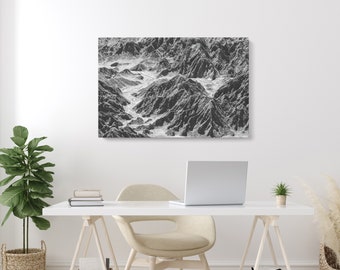 Black and White Abstract Photography Extra Large Wall Art Landscape Canvas Nature Print Set of 2 3 5 Piece Living Room Office Wall Decor