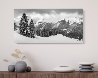 Vinile Paesaggio Natalizio Paesaggio Invernale Con Abeti E Babbo Natale Su Una Slitta Con Renne Vinile Paesaggio Natalizio Paesaggio Invernale Con Abeti E Babbo Natale Su Una Slitta Con Renne