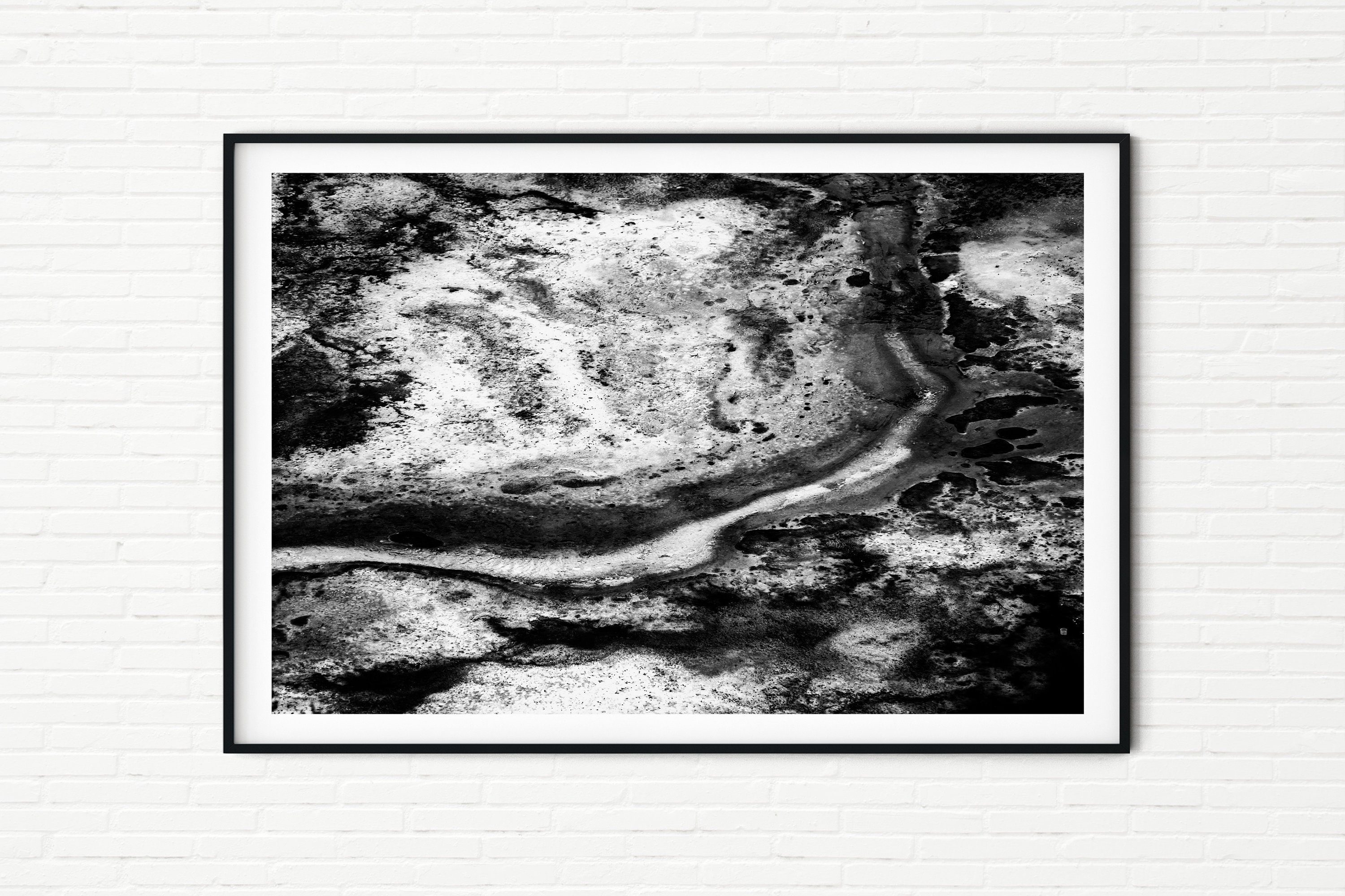 Black and White Abstract Nature A4 Print | Fine Art Photo of New