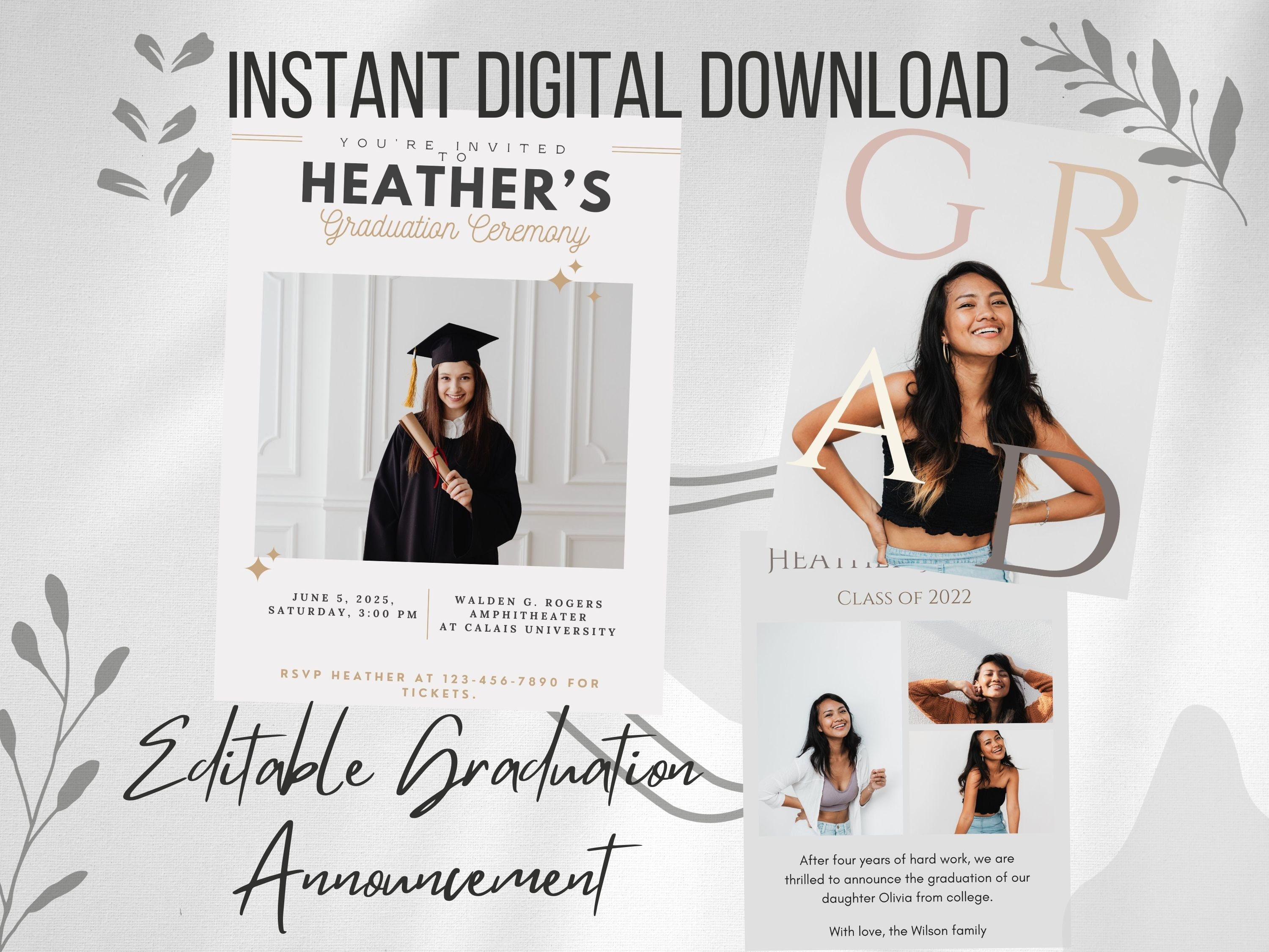 Customized Graduation Announcements Etsy