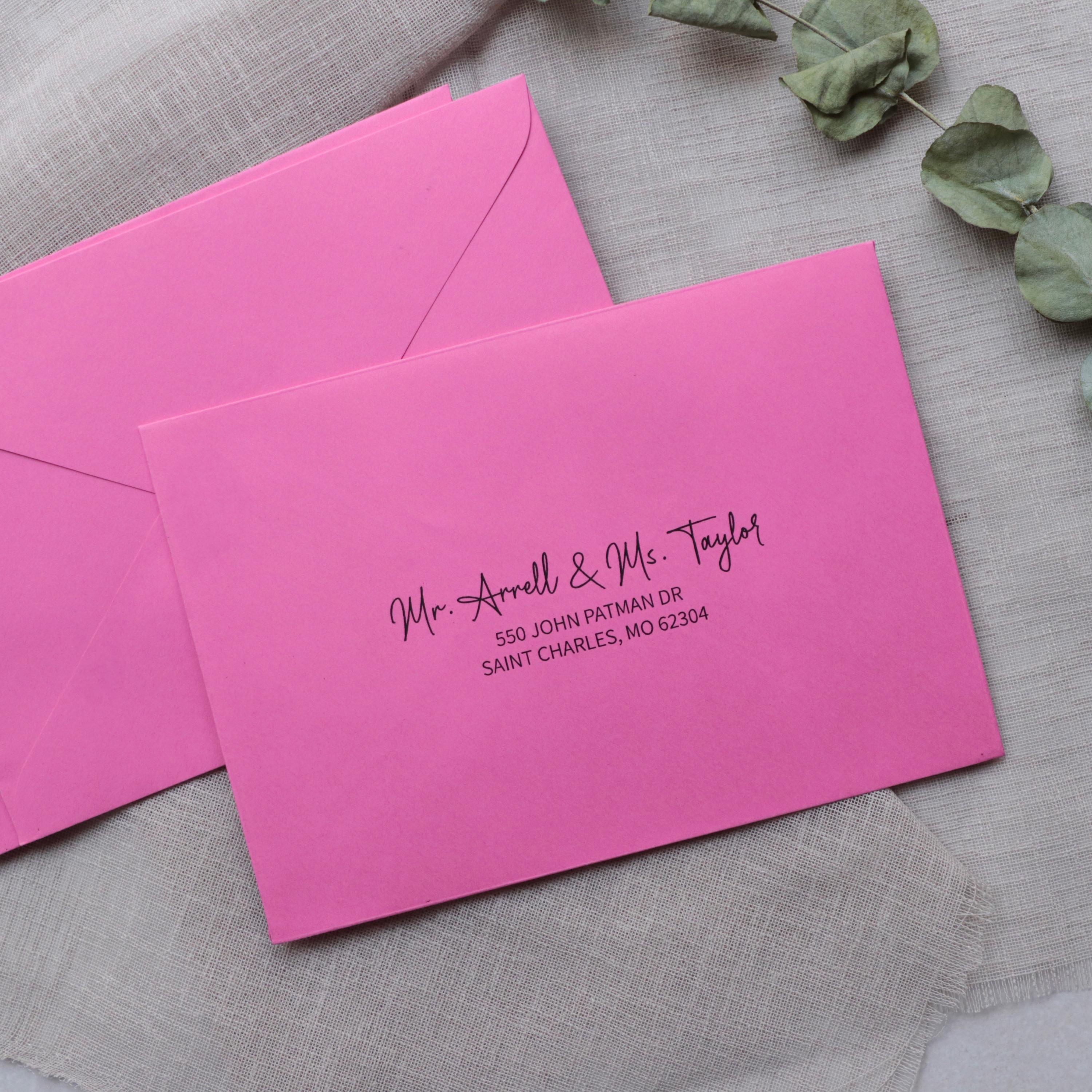 Custom Address Printing for Wedding Invitations - Elegant Address ...