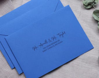 Modern Wedding Envelope Address Printing - Custom Address Printing for Wedding Invitations - Elegant Address Printing for Wedding Envelopes