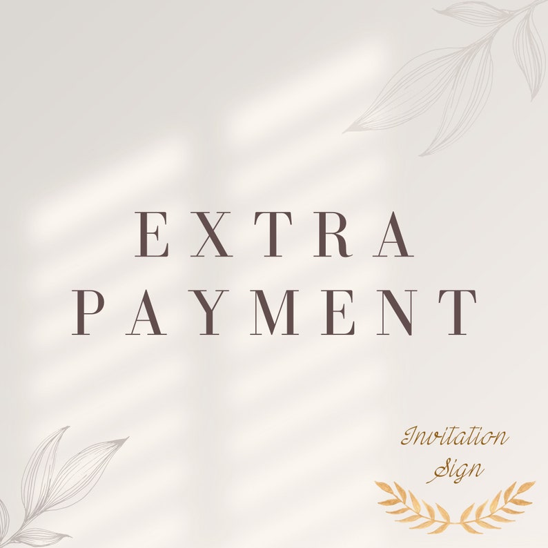 Extra Payment image 1