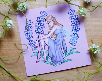 Flower Fairy Series: Lavender (Art Print)
