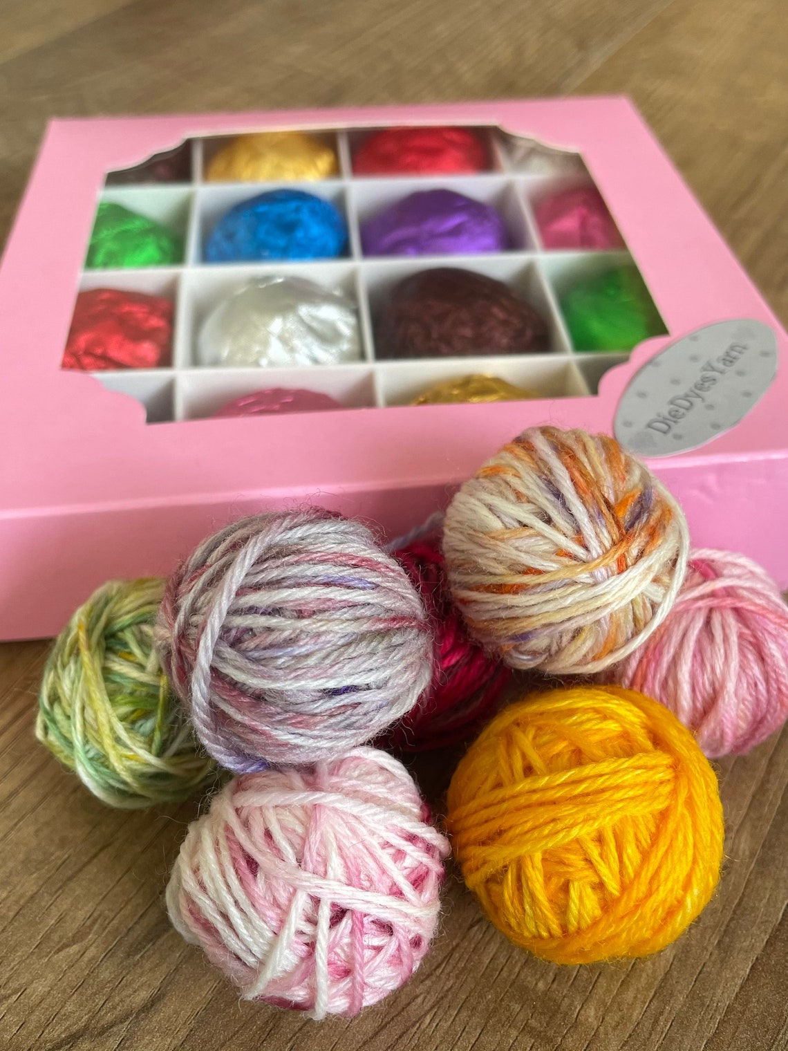 Mystery Birthday or Easter Yarn gift box in merino/nylon 4ply Etsy