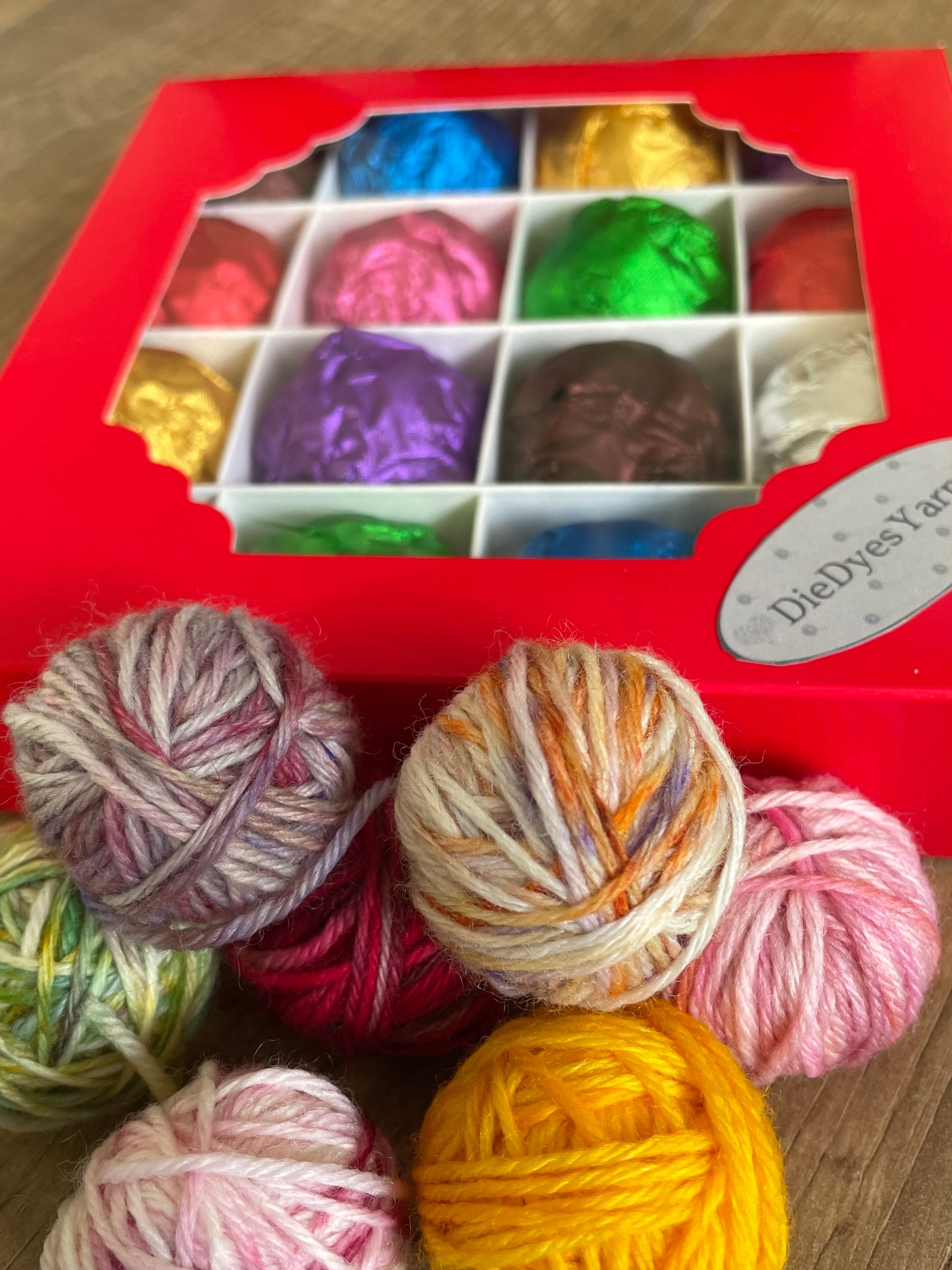 Mystery Birthday or Easter Yarn gift box in merino/nylon 4ply Etsy